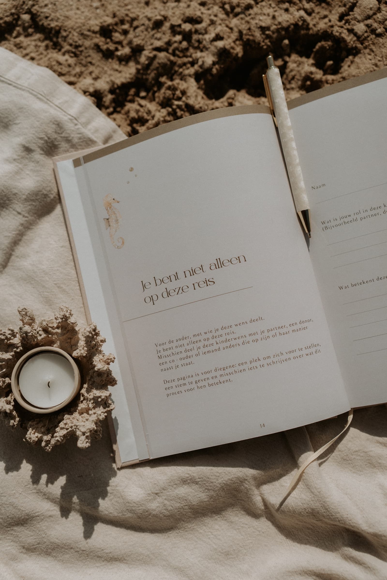 Pagina voor je partner of naaste op dezelfde reis